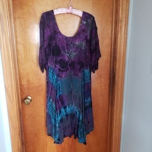 Boho dress multi color